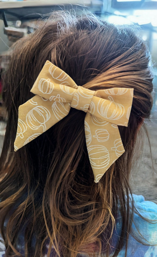 Fall Pumpkin Fun Bow-small