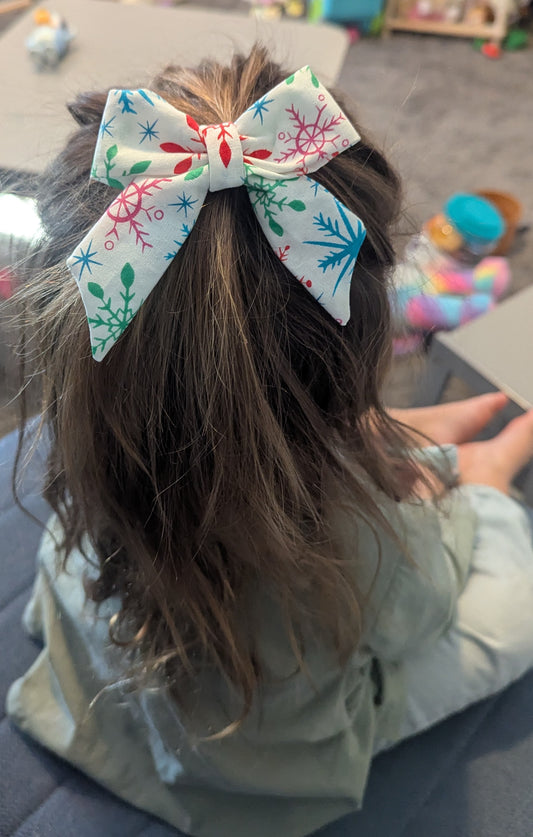 Candy Snowflake Bow-small