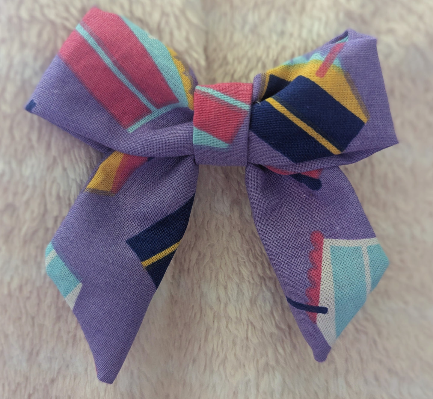 Sweet birthday Cake Bow -small